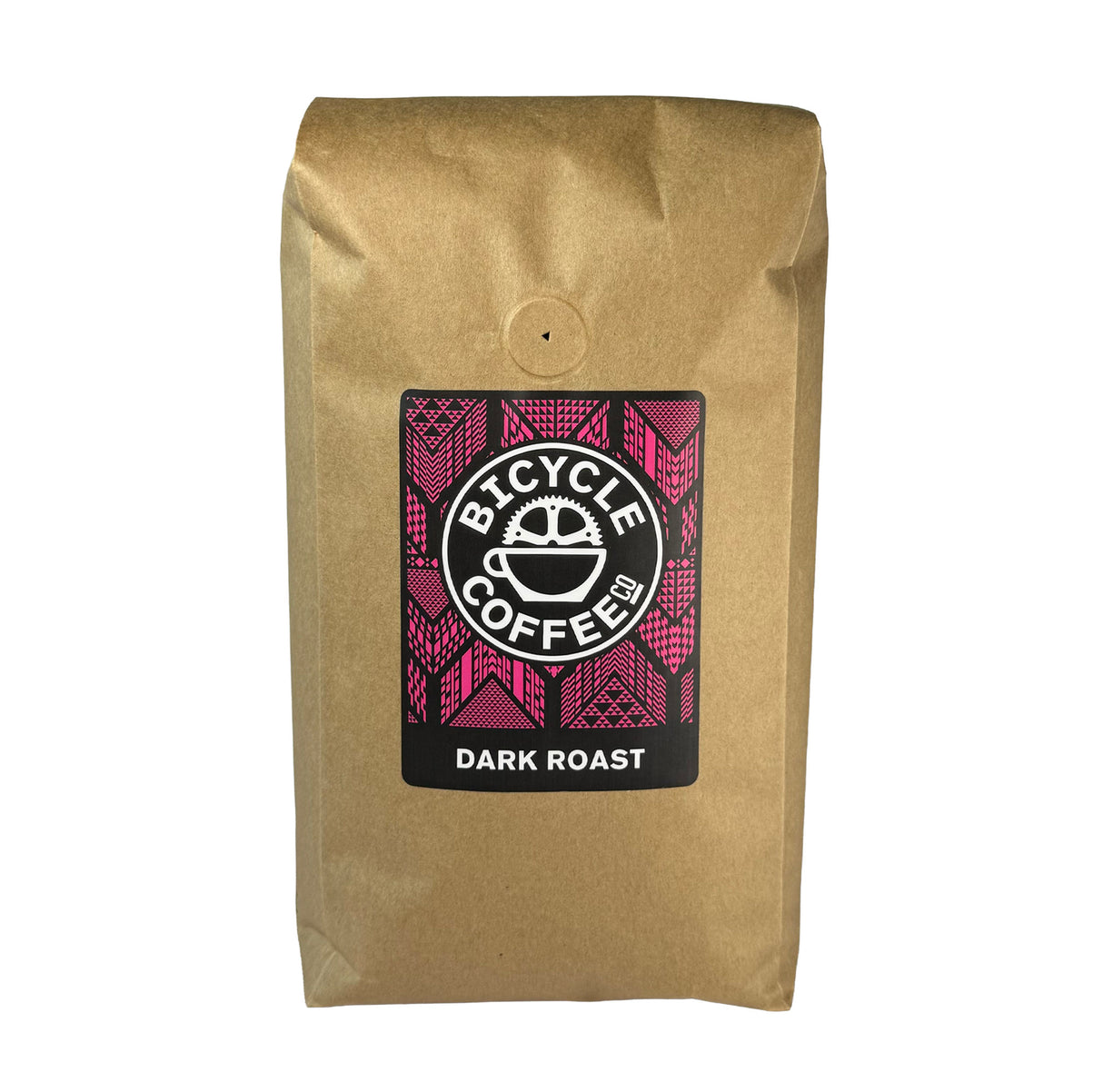 Bicycle Coffee Dark Roast 2.5lb bag, red label, front view