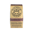 Bicycle Coffee Espresso Blend 12oz bag, purple label, front view