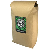 Bicycle Coffee Light Roast 5lb bag with green label, front view