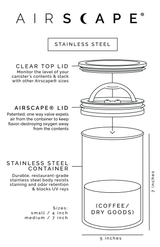 1 lb Airscape Coffee Canister