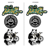 Sticker / Magnet Pack - Panda & Tiger