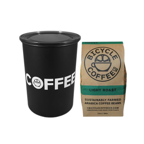 Coffee Canister & 12 oz Bag Bundle