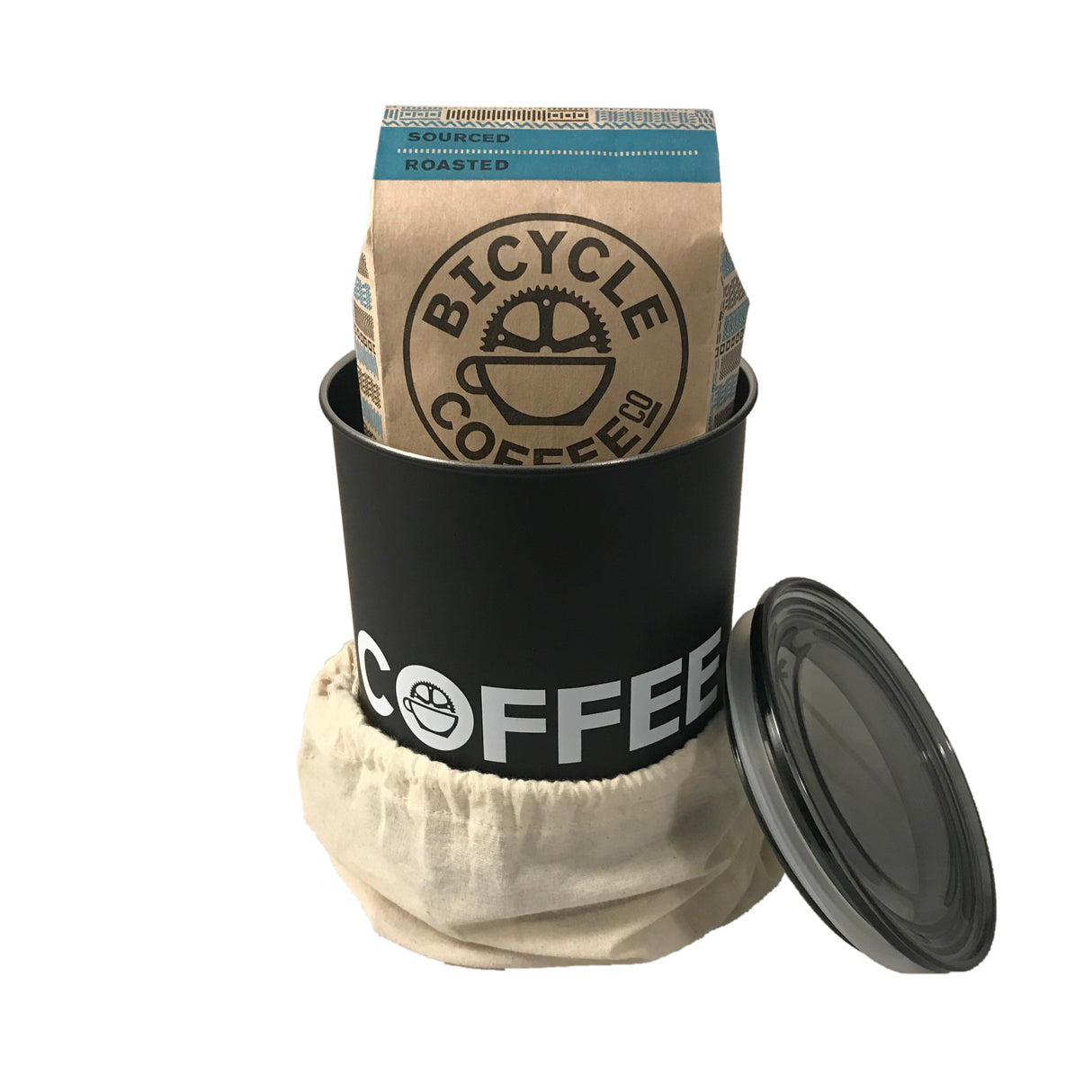 Coffee Canister & 12 oz Bag Bundle